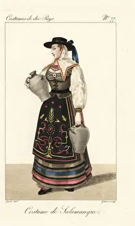 Servant woman of Salamanca, Spain, 19th century