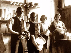 Dishes Prints: Servants washing dishes
