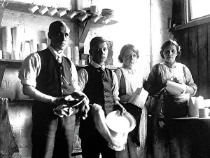 Maids Prints: Servants washing dishes early 1900s