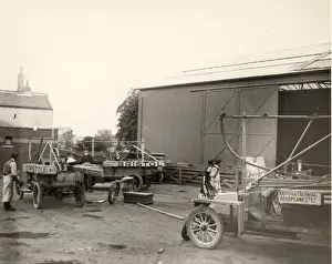 Spares Prints: Service cars with spares for the 1911 Circuit of Britain