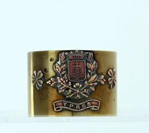 Images Dated 31st January 2013: Serviette ring with the Coat of Arms of Ypres