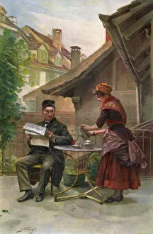 Images Dated 20th September 2017: Serving Coffee