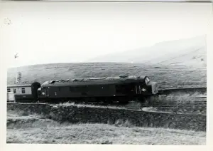 Dent Prints: Settle-Carlisle Railway - Passenger Train, Blea Moor, Yorksh