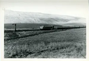 Dent Prints: Settle-Carlisle Railway - Water Crane & Passenger Train, Ble