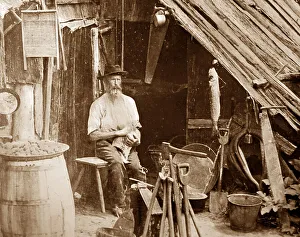 Settler Prints: A settler in Gippsland, Victoria, Australia