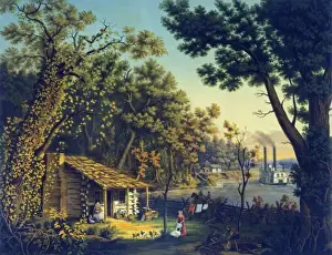 Settlers Prints: Settlers first blockhouse