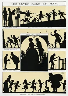 Festive Prints: The Seven Ages of Man - silhouette by Chris Heaps