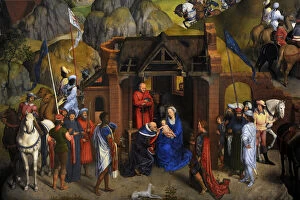 Images Dated 26th December 2012: The Seven Joys of the Virgin, 1480, by Hans Memling (1435 / 14