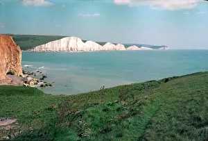 Downs Prints: The Seven Sisters, South Downs