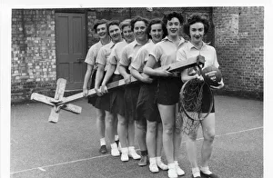 Team Collection: Seven women police officers in netball team