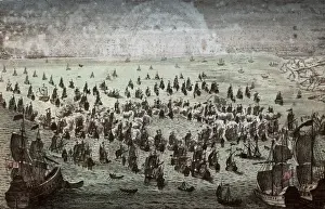 Leaded Prints: Seven Years War (1756-1763). Battle of Menorca