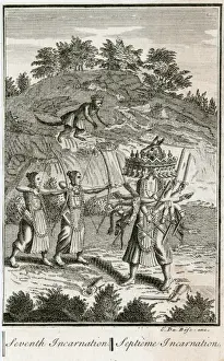 Seventh Prints: Seventh avatar of the Hindu god Vishnu