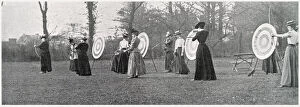 Archery Collection: At the seventy yards. Date: 1901