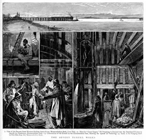 Images Dated 15th February 2018: The Severn Tunnel works, 1880