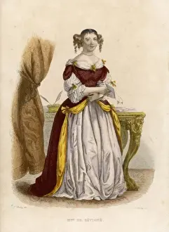Noble Woman Prints: Sevigne (Boilly, Colour)