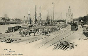 Andalucia Collection: Seville, Andalucia, Spain - The dock