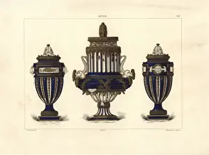 Three Sevres vases
