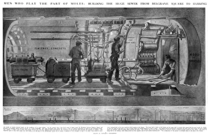 Sewer Construction under London, 1910 Sewer Construction under London, 1910