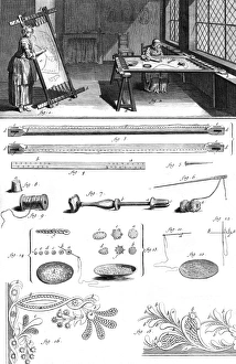Images Dated 29th September 2011: Sewing in the 18th C