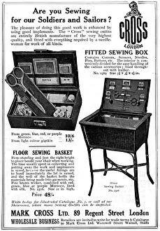 Sewing boxes and baskets, WW1