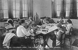 Some Prints: Sewing Room at National Childrens Home, Harpenden, Herts