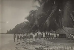 Seychelles Scouts Saluting the Union Jack