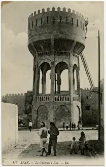 Tunisia Prints: Sfax - Fantastic Water Tower - Tunisia