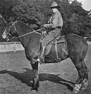 Breaker Gallery: Sgt. Major Pete Robinson, cowboy horse breaker, 1916