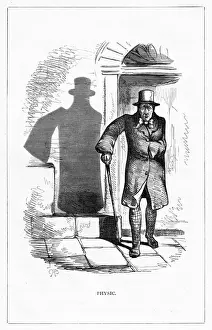 Bennett Prints: Shadow drawing. C. H. Bennett, Physic