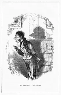 Riley Prints: Shadow drawing. C. H. Bennett, Porcupine