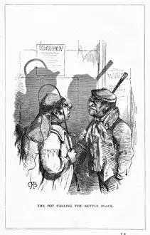 Fictional Prints: Shadow drawing. C. H. Bennett, Pot and Kettle