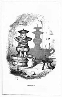 Casts Prints: Shadow drawing. C. H. Bennett, Save-all