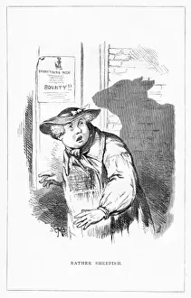 Cowardly Prints: Shadow drawing. C. H. Bennett, Rather Sheepish