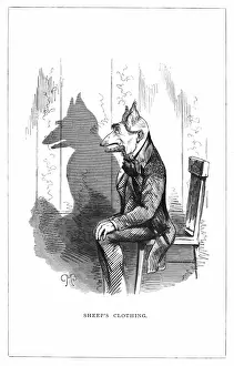 Shadow drawing. C. H. Bennett, Sheeps clothing
