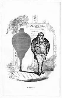 Fictional Prints: Shadow drawing. C. H. Bennett, Windbag