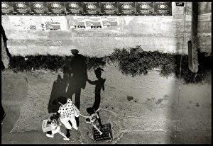 Images Dated 30th August 2016: Shadows and posters, Spain