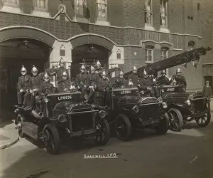 Shadwell Fire Station crew and fire engines on display