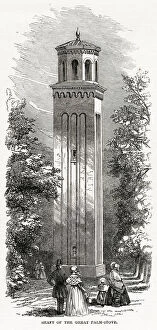Images Dated 27th May 2021: The shaft of the Great Palm-Stove in Royal Botanic Gardens, Kew. Date: 1848