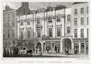 Aldersgate Gallery: Shaftesbury House, Aldersgate Street, London. Date: 1831
