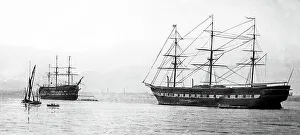 Grays Prints: Shaftesbury Training Ship moored off Grays