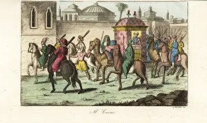 Harem Prints: The Shah of Persias harem on the road