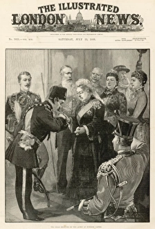 The Shah received by Queen Victoria at Windsor Castle
