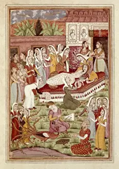 Shah Nameh Prints: Shahnameh. The Book of Kings. 16th c. The Birth