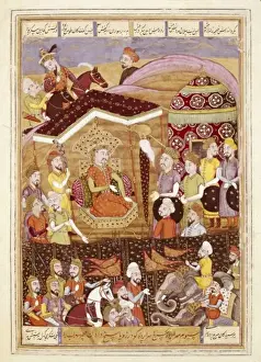 Shah Nameh Prints: Shahnameh. The Book of Kings. 16th c. Ferdowsi s