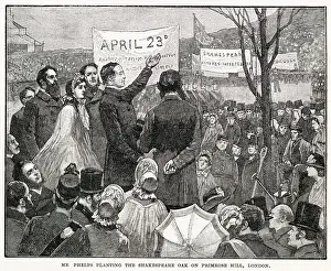 Phelps Prints: Shakespeare Commemoration, Planting Oak on Primrose Hill