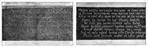 Avon Prints: Shakespeare Epitaph