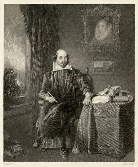 1564 Prints: Shakespeare / Sitting / Anon