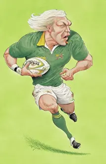 2000s Prints: Shalk Burger - South African rugby player