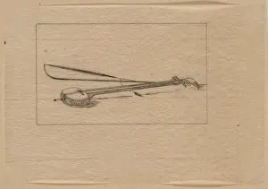 Shamisen Prints: A shamisen