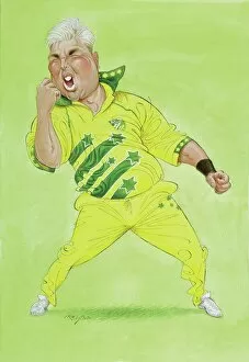 Caricature Collection: Shane Warne - Australian cricketer